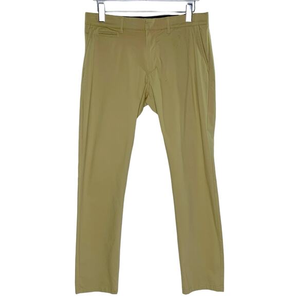 J Crew 33 Mens 484 Slim Fit Tech Pant Khaki Performance Everyday - Picture 1 of 11